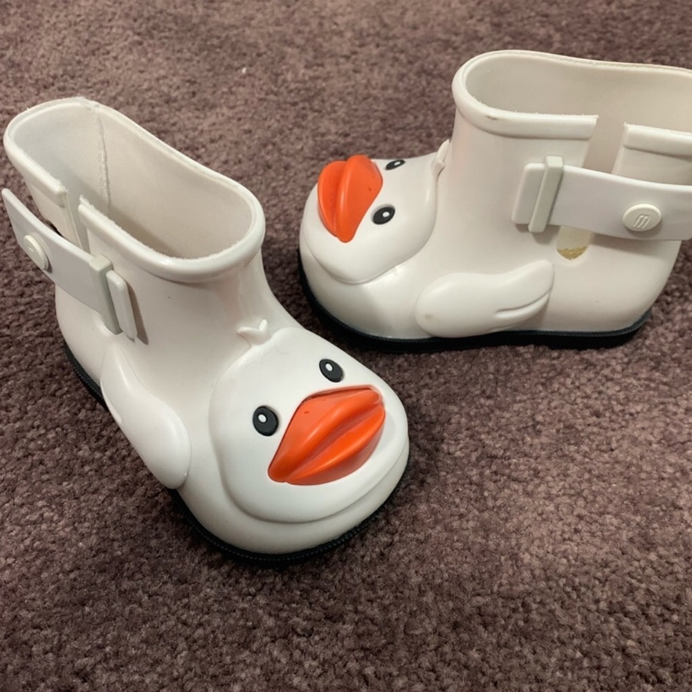 Mini melissa rain boots toddler Sz 5